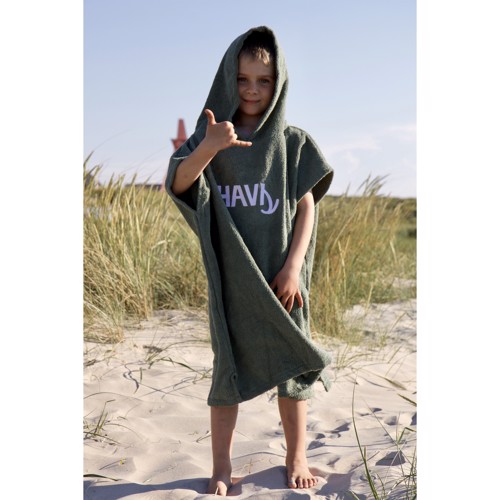 Havs Kids Poncho Towel - Dusty Green